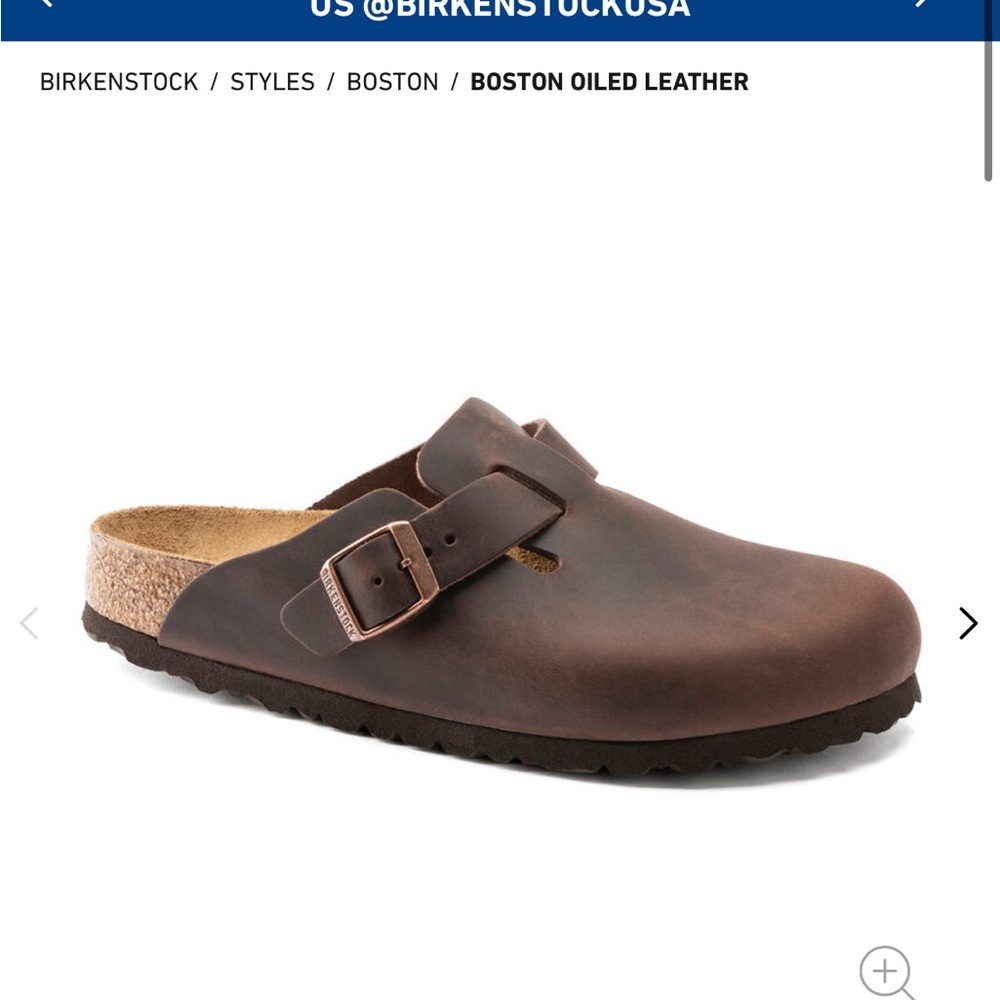 Boston oiled leather Birkenstocks clogs. Size 7 women